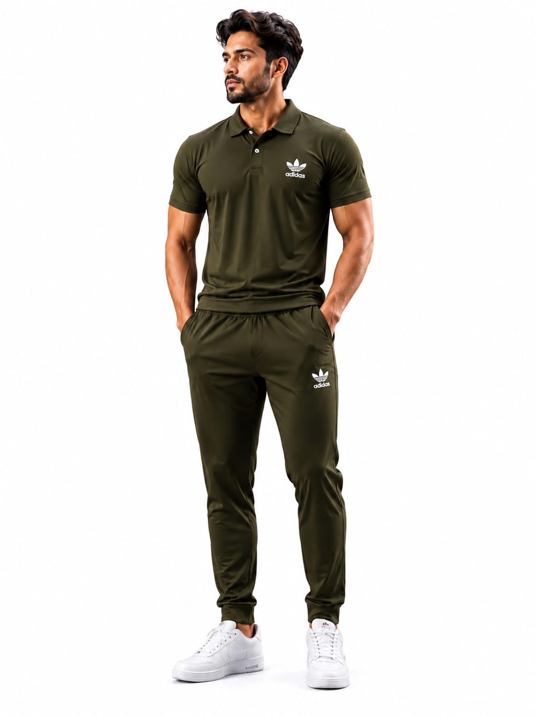 DryFit Tracksuit Olive Green