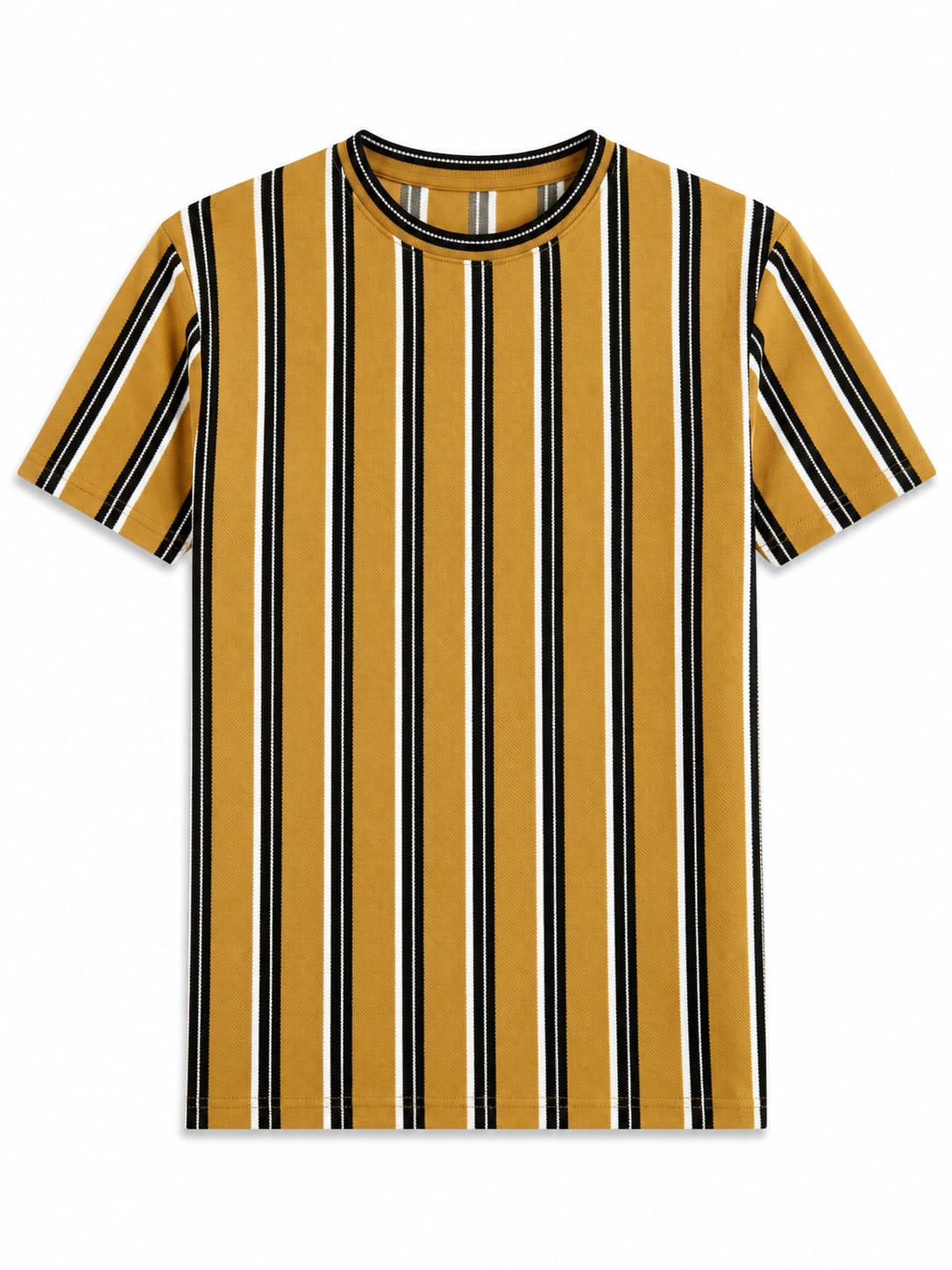 UrbanKick Mustard Vertical Stripe Tee